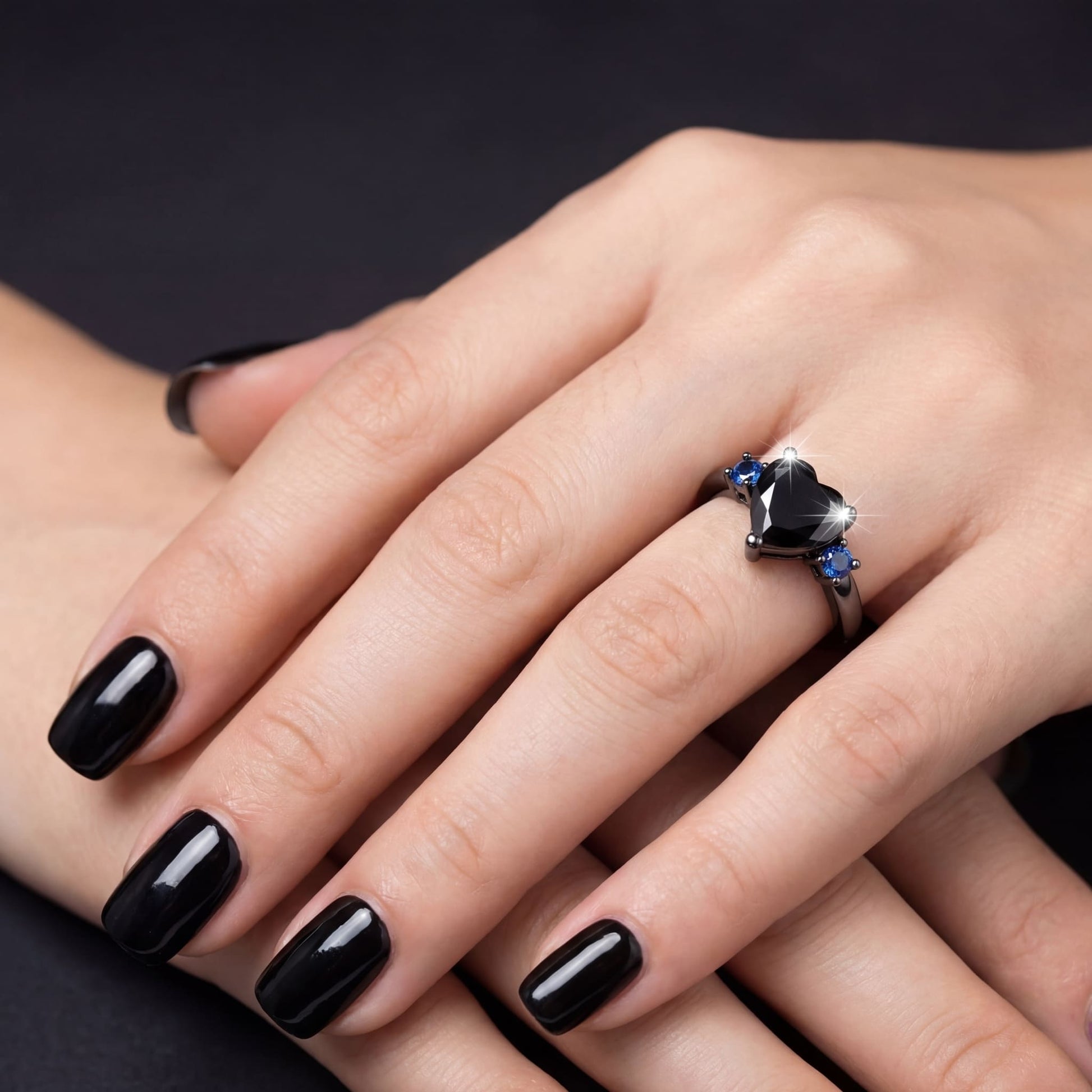 ICED OUT "BLACK LOVE" RING - ICERAIN JEWELRY