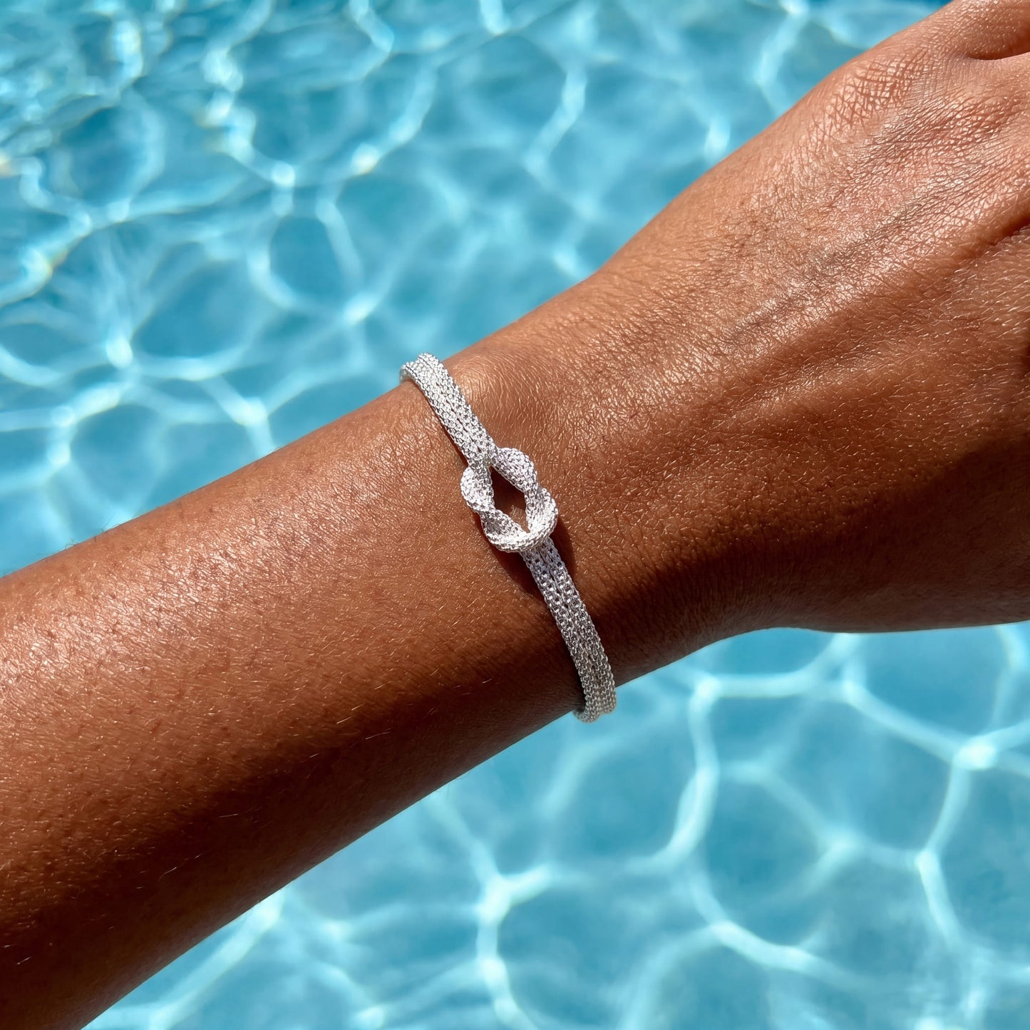 925S SILVER 1,5MM "KNOT" ARMBAND - ICERAIN JEWELRY