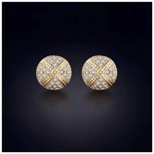 ICED OUT "GOLD X" OHRRINGE - ICERAIN JEWELRY