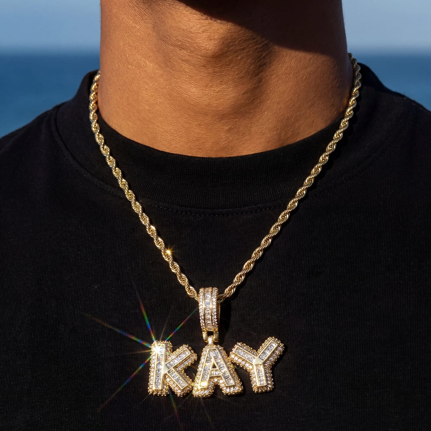 PERSONALISIERTE ICED OUT "CRYSTO" KETTE - ICERAIN JEWELRY