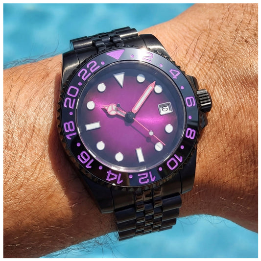 EDELSTAHL AUTOMATIK "SAPHIR" UHR - ICERAIN JEWELRY