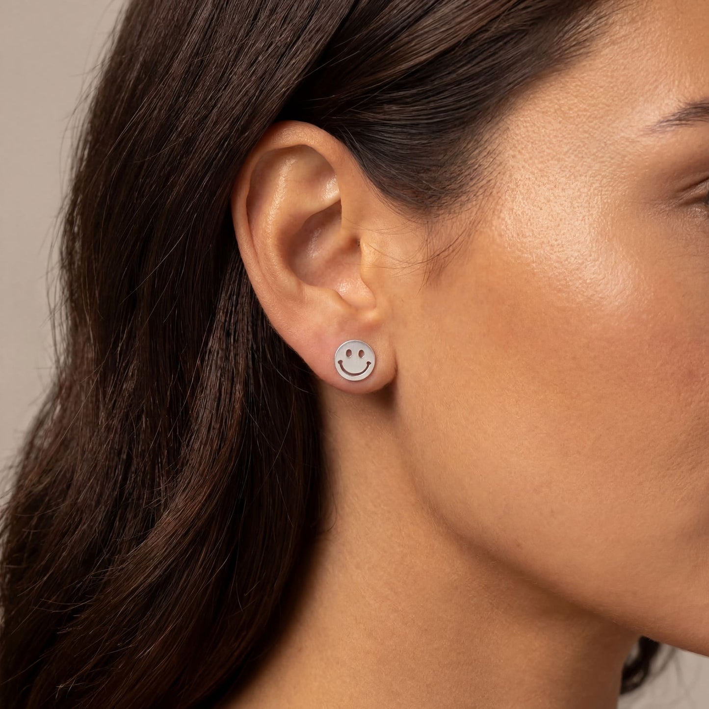 925S SILVER "SMILEY" OHRRINGE - ICERAIN JEWELRY