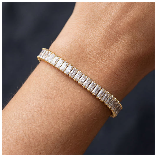 ICED OUT 5MM "GOLD SHINO" ARMBAND - ICERAIN JEWELRY