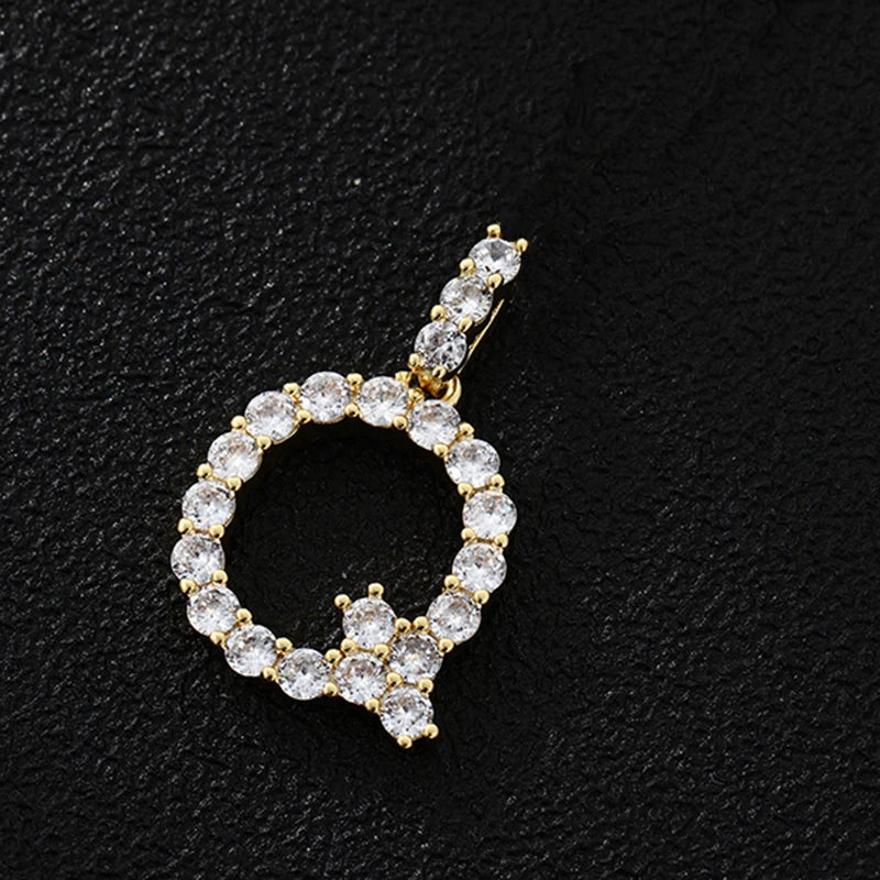 PERSONALISIERTER ICED OUT ANFANGSBUCHSTABE "SI" CHARM - ICERAIN JEWELRY