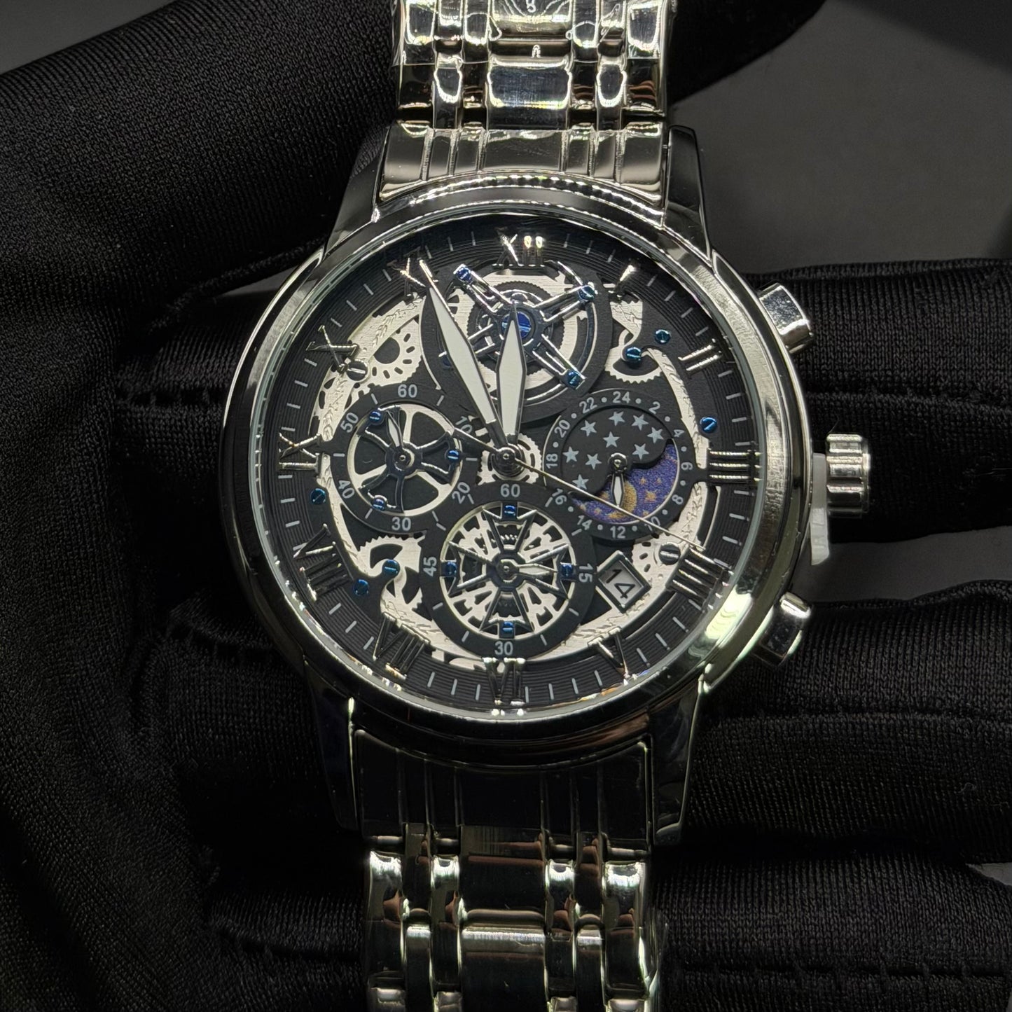 EDELSTAHL "FUTURISMA" UHR