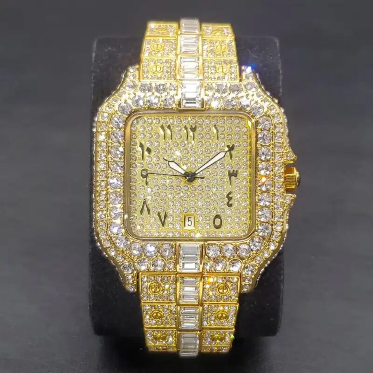 ICED OUT "ARABIC PIAZZA" UHR - ICERAIN JEWELRY