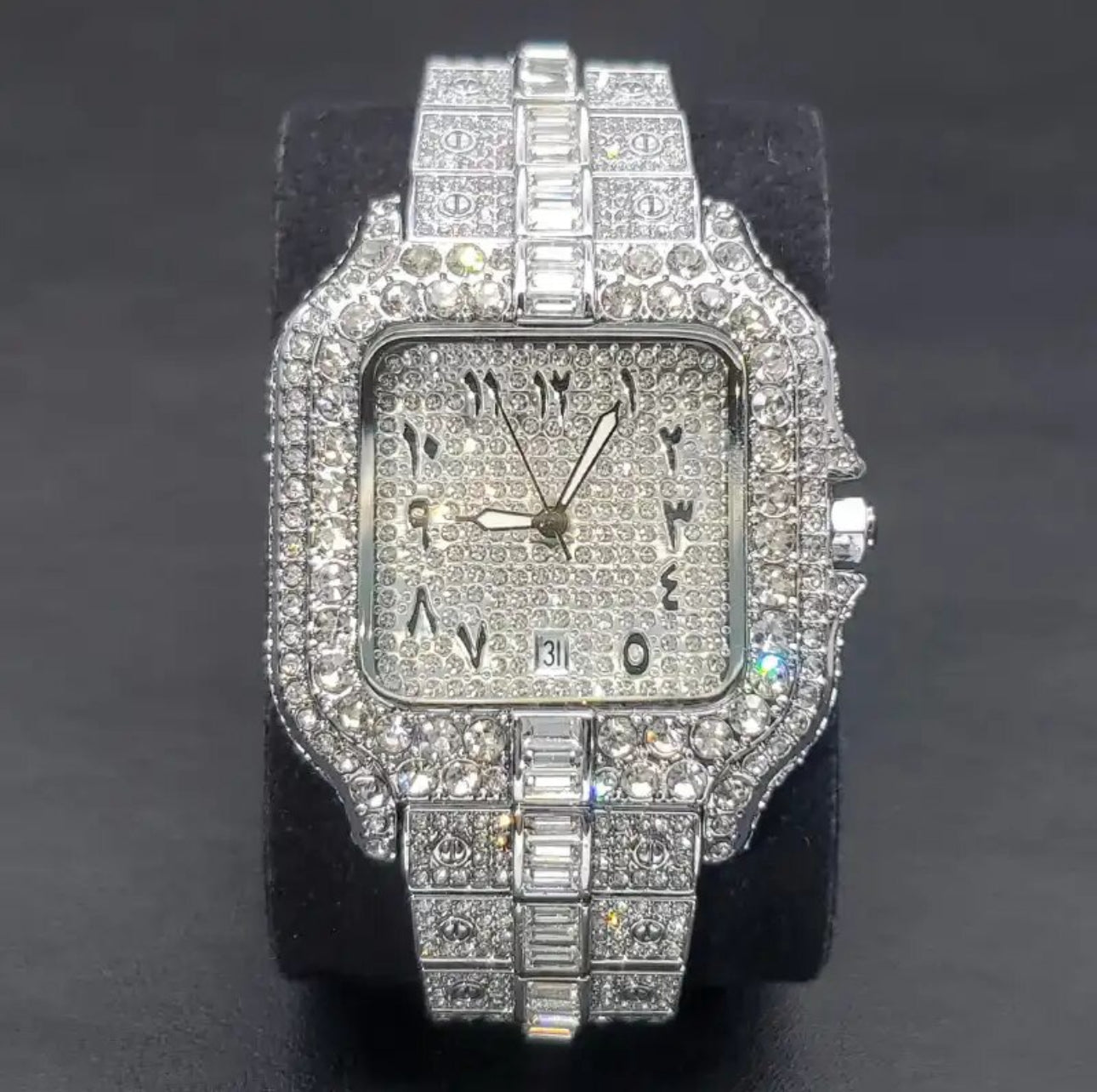 ICED OUT "ARABIC PIAZZA" UHR - ICERAIN JEWELRY