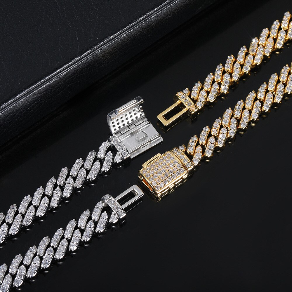 Sale | Luxus Iced Out 9mm 20cm "Silver Chopper" Armband