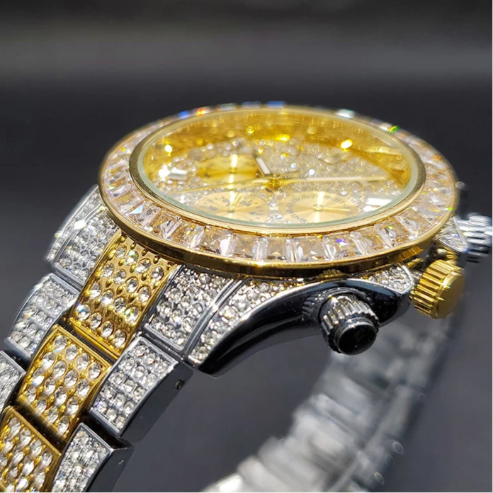 ICED OUT "SOLLINI V3" UHR - ICERAIN JEWELRY