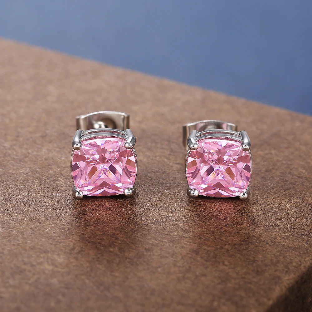 ICED OUT "PINK VERSAILLE" OHRRINGE - ICERAIN JEWELRY