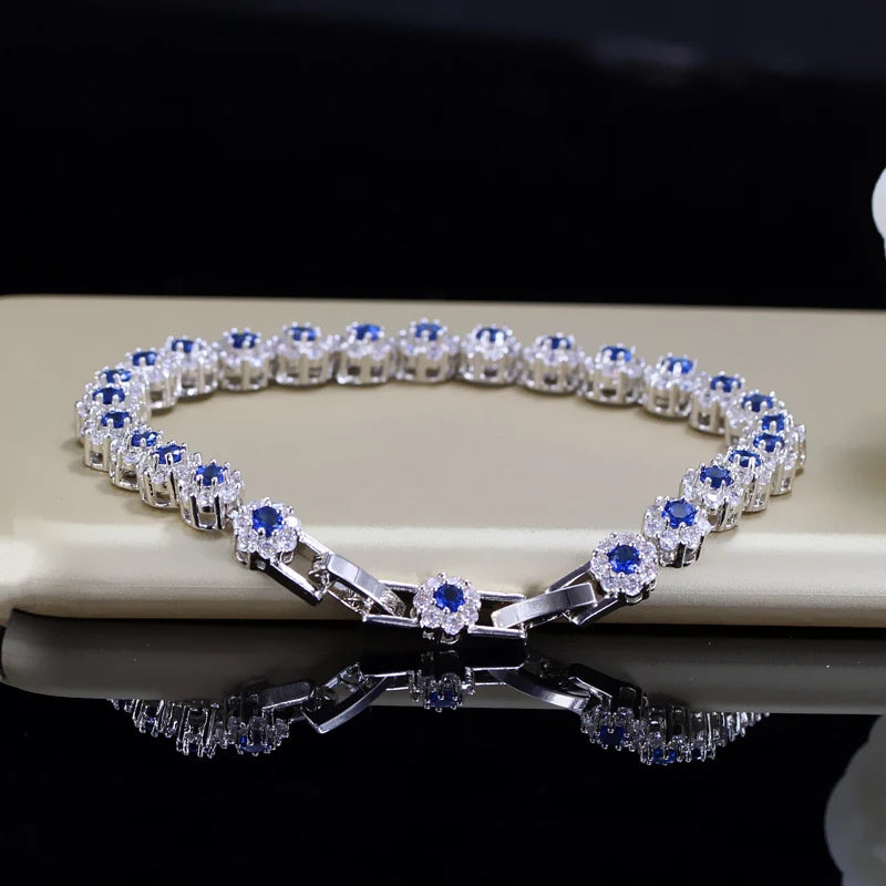 Luxus Iced Out "Blue Custler" Armbänder - ICERAIN JEWELRY