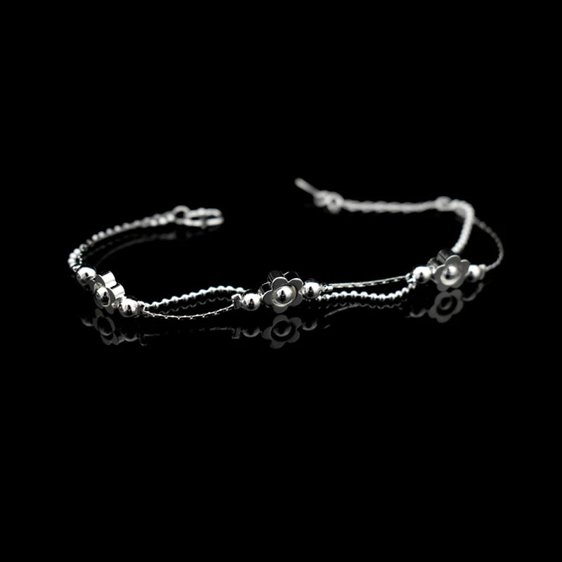 Luxus 925S Silver "Flower" Armbänder