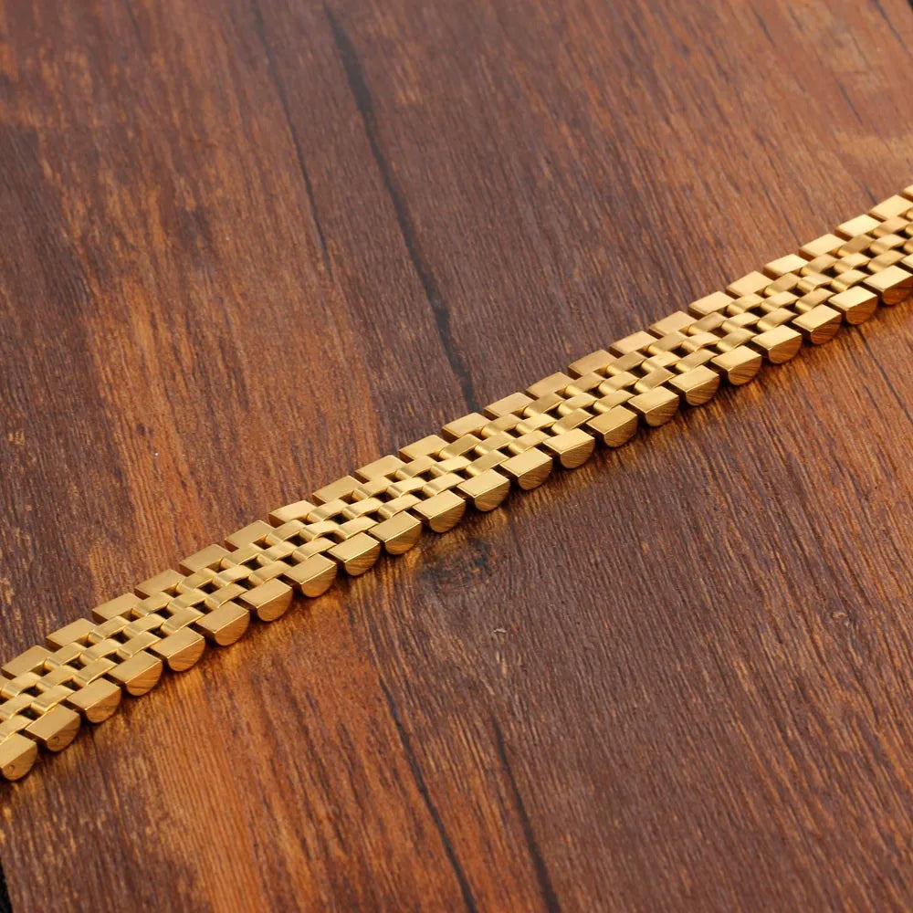 Sale | Luxus Edelstahl "Gold Jubilee" Armbänder