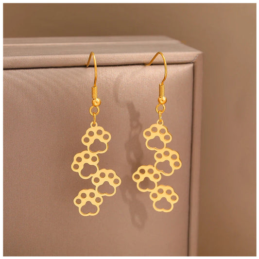 EDELSTAHL "GOLD DOG V2" OHRRINGE - ICERAIN JEWELRY