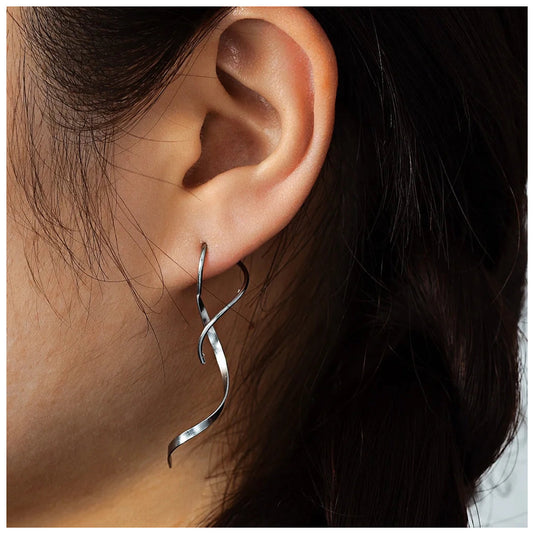 EDELSTAHL "SPIRAL" OHRRINGE - ICERAIN JEWELRY