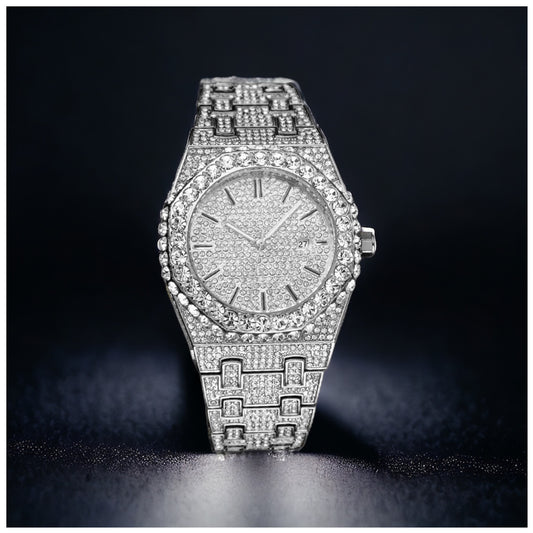 Luxus Designer Iced Out "Apostel" Uhr + Box + Armbandkürzer