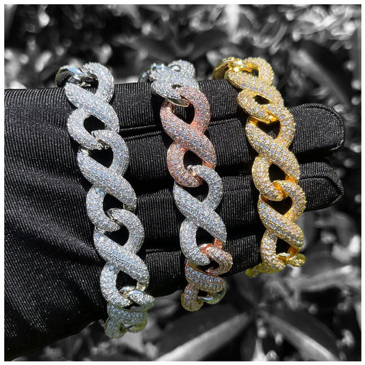 ICED OUT "CUBAN INFINITY" ARMBAND - ICERAIN JEWELRY