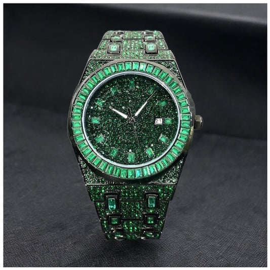 Luxus Designer Iced Out "Apostel V4" Uhr + Box + Armbandkürzer