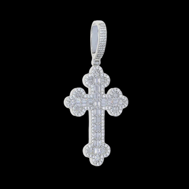 Luxus Iced Out "Cross V2" Kette