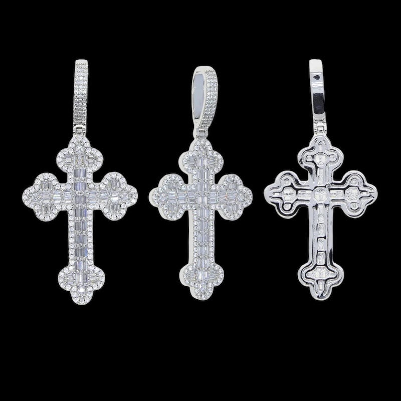 Luxus Iced Out "Cross V2" Kette