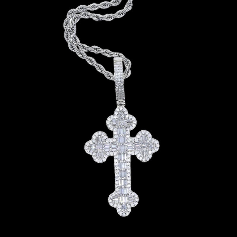 Luxus Iced Out "Cross V2" Kette