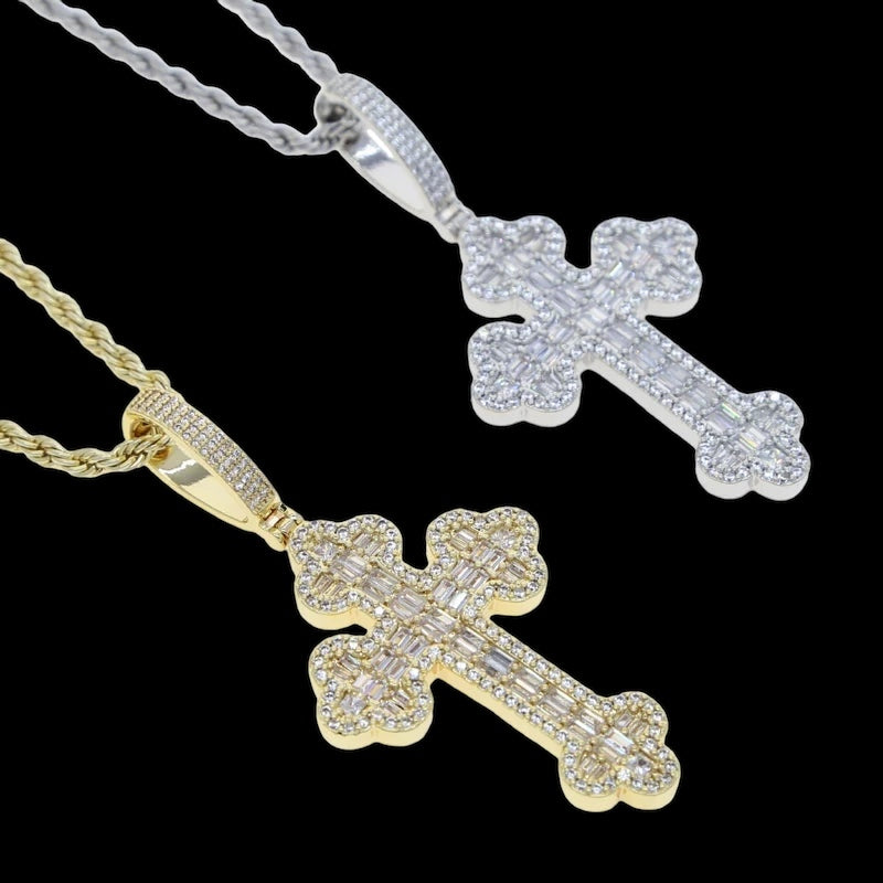 Luxus Iced Out "Cross V2" Kette