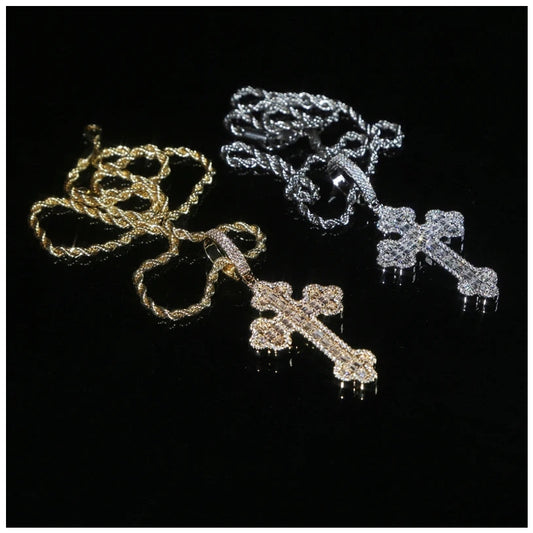 ICED OUT "CROSS V2" KETTE - ICERAIN JEWELRY