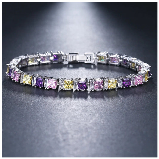 ICED OUT "MULTICOLOR TENNIS" ARMBAND - ICERAIN JEWELRY