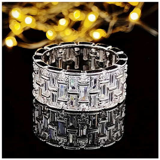 ICED OUT "SQUARINO" RING - ICERAIN JEWELRY