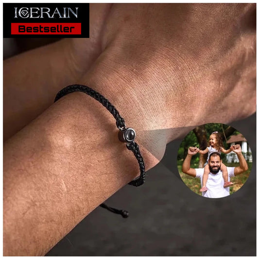 Stoff/Edelstahl Armbänder mit Personalisiertem Foto