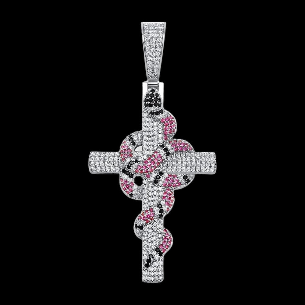 Luxus Iced Out "Cross V3" Kette