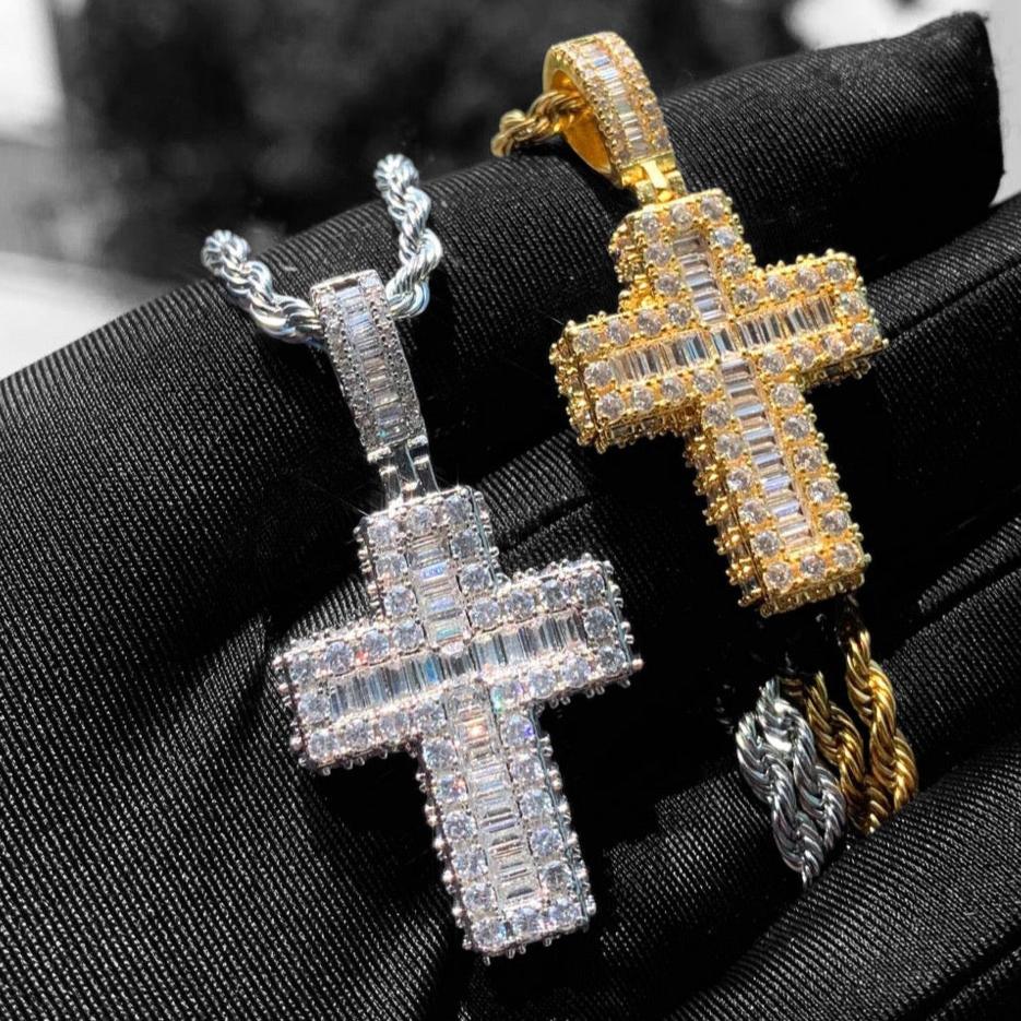 Luxus Iced Out "Cross V5" Kette