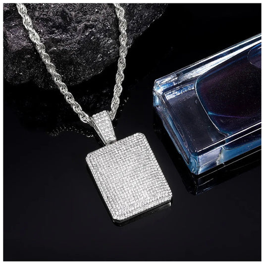 Luxus Iced Out "Square" Kette