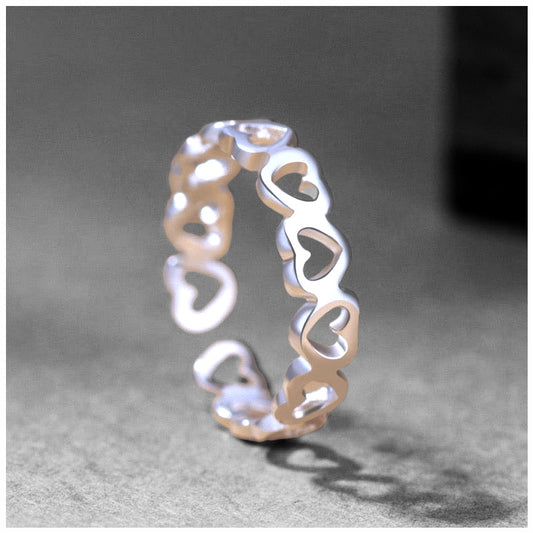925S SILVER "LITTLEHEARTS" RING - ICERAIN JEWELRY