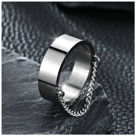 EDELSTAHL "CHAIN CUBAN" RING - ICERAIN JEWELRY