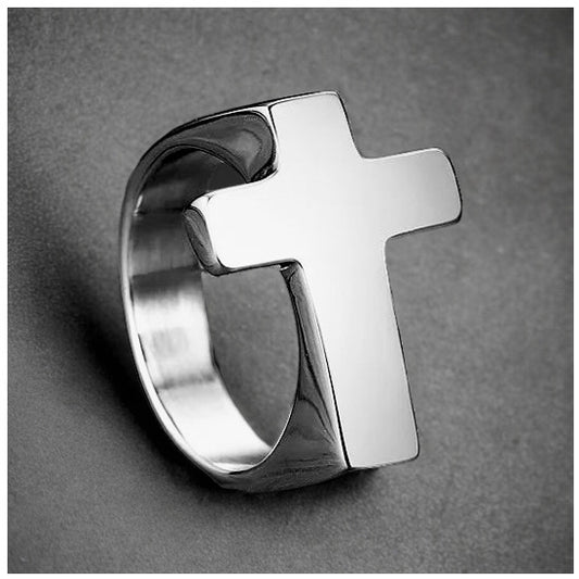 EDELSTAHL "CROSS V2" RING - ICERAIN JEWELRY