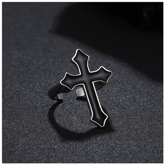 EDELSTAHL "CROSS V3" RING - ICERAIN JEWELRY