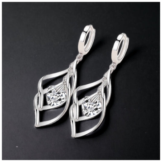 925S SILVER "SILVER HOLLOW" OHRRINGE - ICERAIN JEWELRY