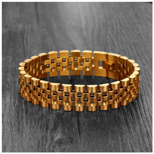 Sale | Luxus Edelstahl "Gold Jubilee" Armbänder