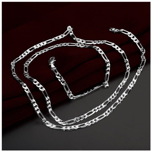 925S SILVER 4MM "FIGARO" KETTE - ICERAIN JEWELRY