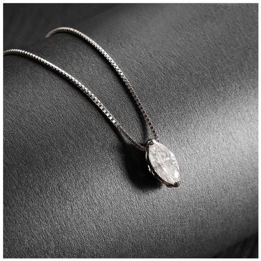 ICED OUT MOISSANITE "CLASSIC EYE" WEISSGOLD 925S SILVER KETTE - ICERAIN JEWELRY
