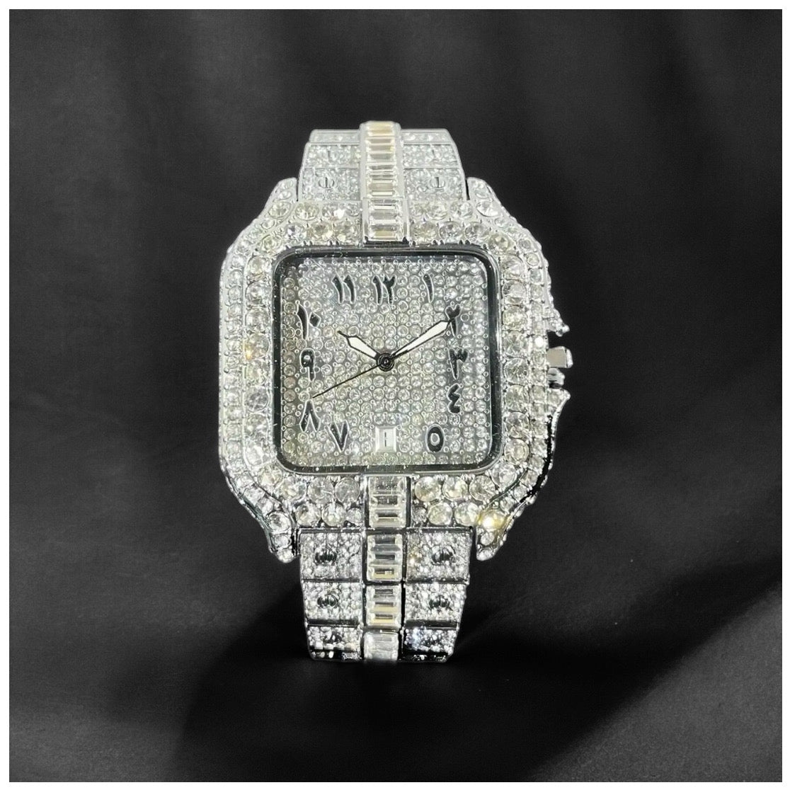 ICED OUT "ARABIC PIAZZA" UHR - ICERAIN JEWELRY