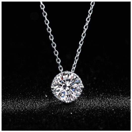 Luxus Iced Out Moissanite "Perla" Whitegold 925S Silver Kette