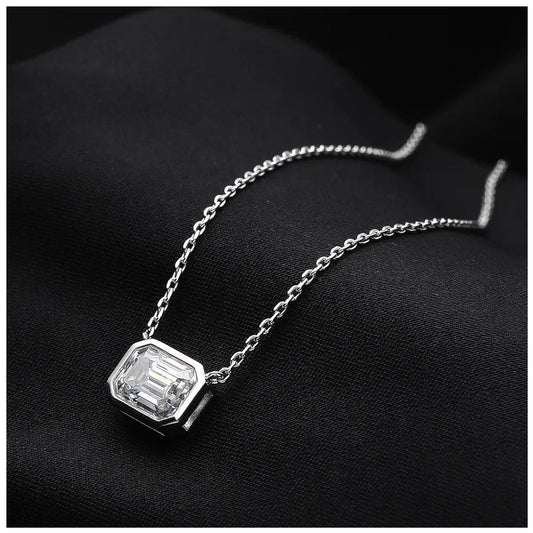 ICED OUT MOISSANITE "SWARAMI" WEISSGOLD 925S SILVER KETTE - ICERAIN JEWELRY