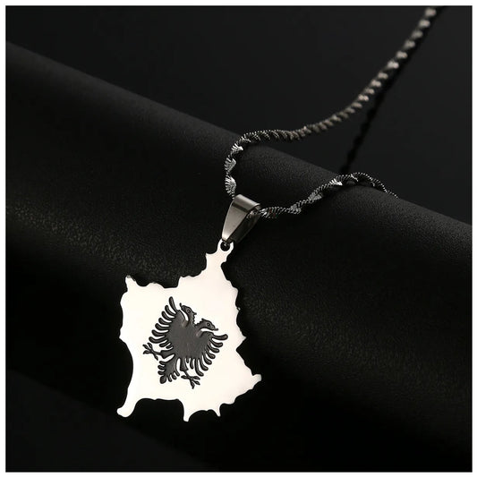 EDELSTAHL "ALBANIA V3" LÄNDERKETTE - ICERAIN JEWELRY