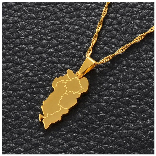 EDELSTAHL "ALBANIA V5" LÄNDERKETTE - ICERAIN JEWELRY