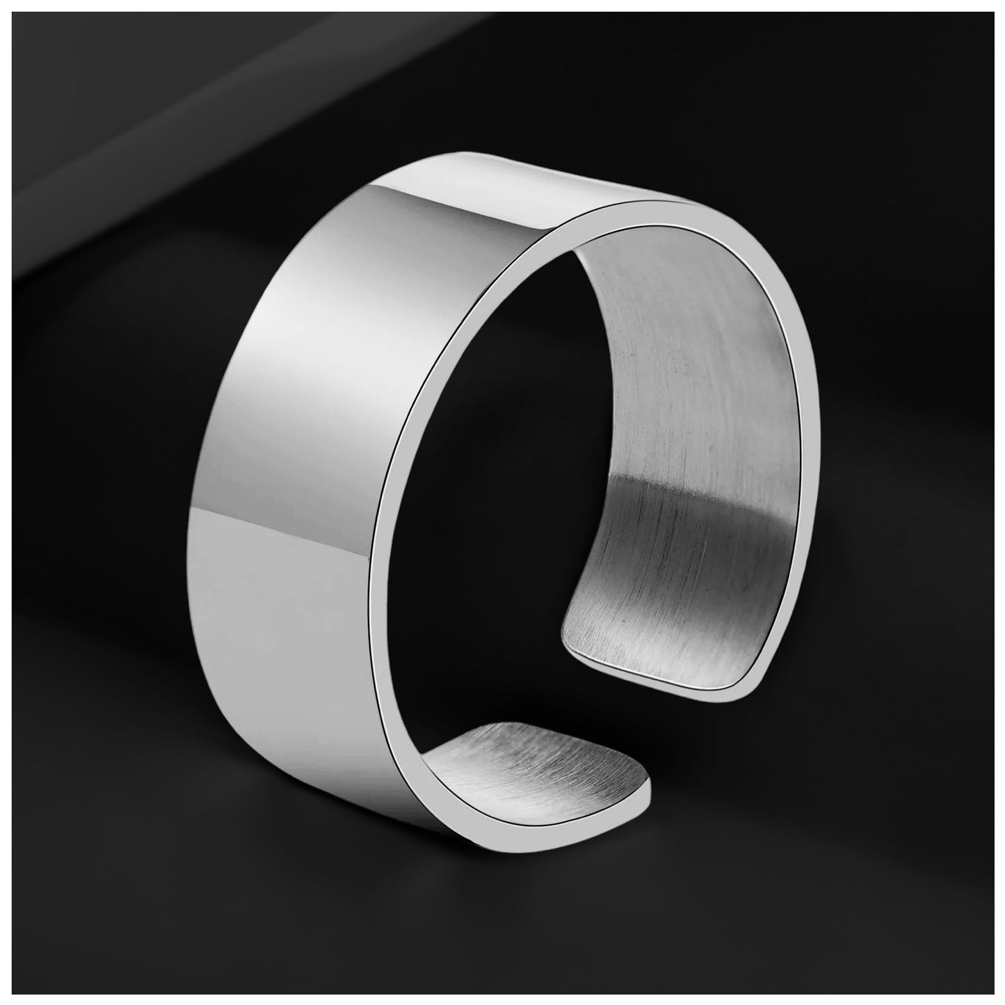 Luxus Edelstahl 6/8/11.5mm "Basica" Ringe