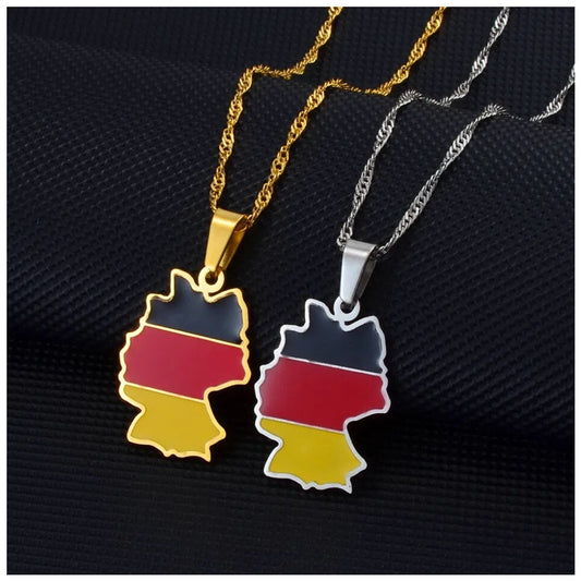 EDELSTAHL "GERMANY" LÄNDERKETTE - ICERAIN JEWELRY