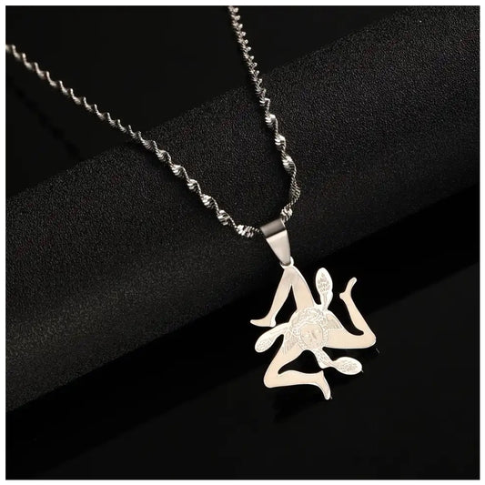 EDELSTAHL "ITALY SICILIA V2" LÄNDERKETTE - ICERAIN JEWELRY