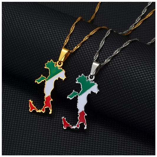 EDELSTAHL "ITALY V4" LÄNDERKETTE - ICERAIN JEWELRY